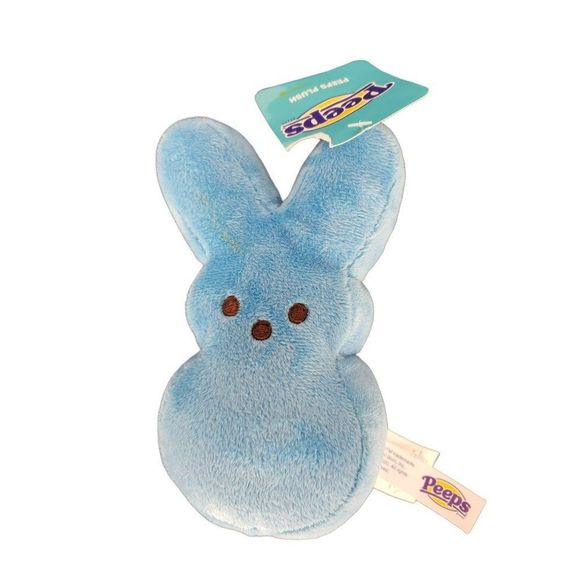 PEEPS Blue Bunny Small Plush Stuffed Animal Easter 2019 Just Born‎ Ruz - Picture 1 of 4